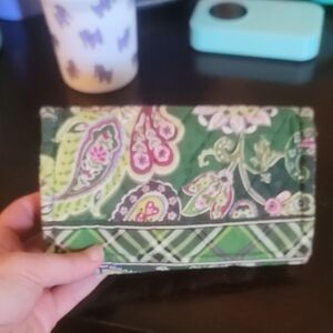 Green Paisley Clutch